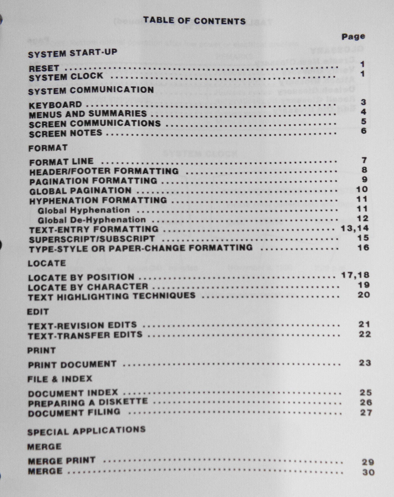 Word-Tex Wang Training Manual, 1983  - Word-processing and Mathematics