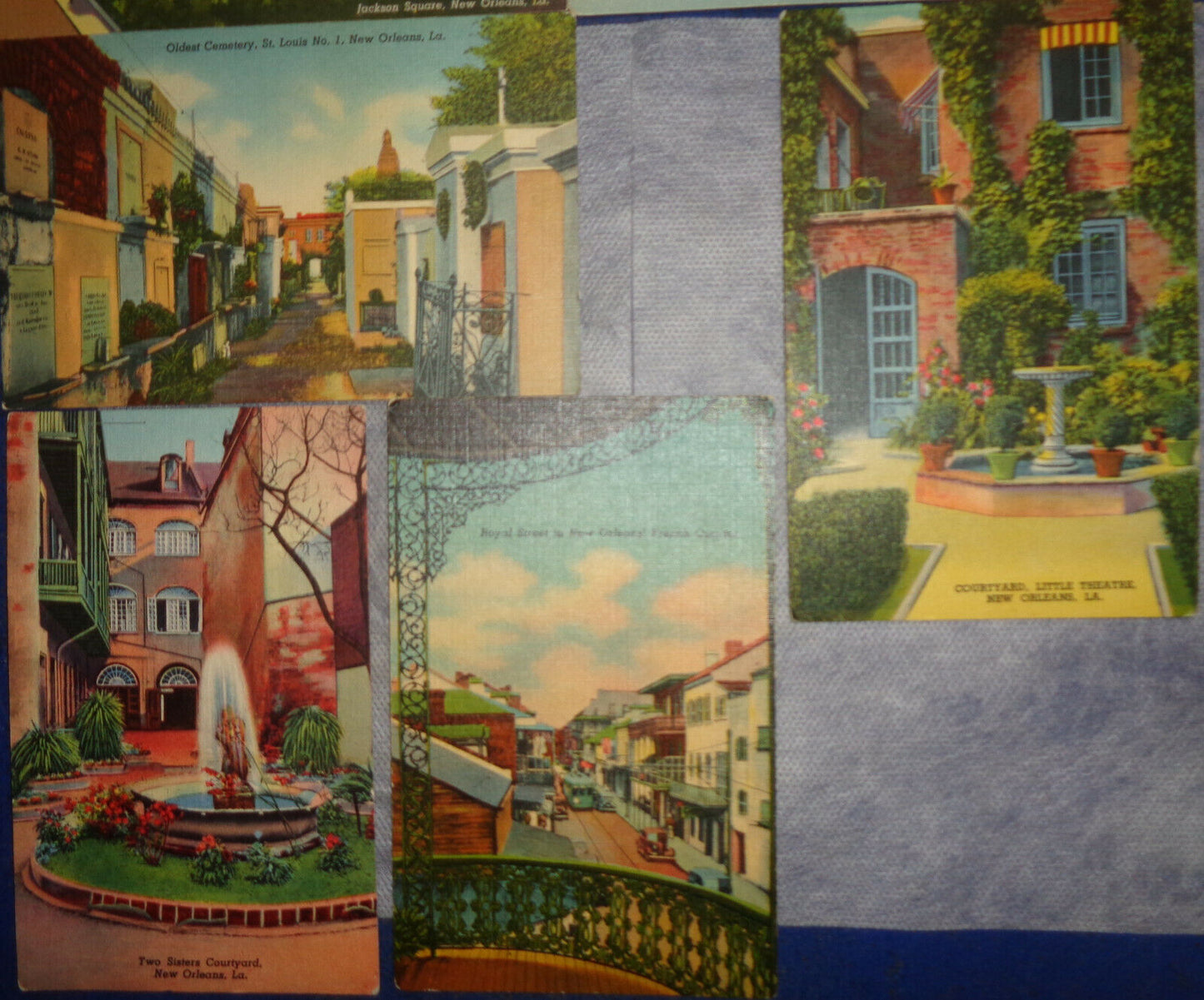 10 Antique New Orleans Postcards - Curteich Chicago Colortone