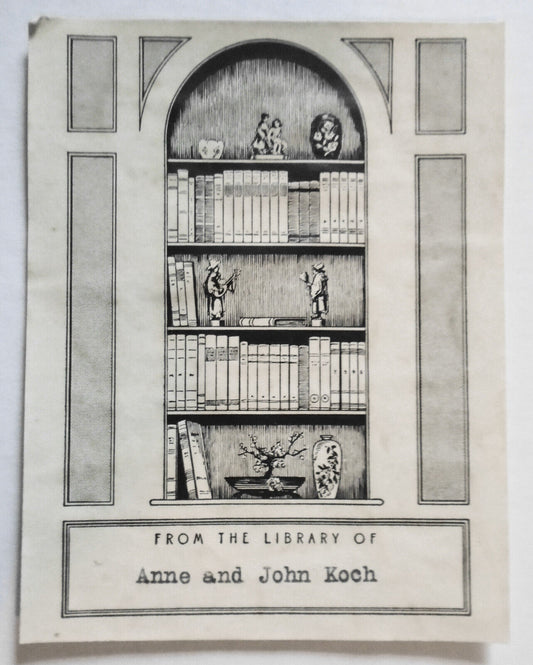 Anne & John Koch - Ex Libris Bookplate