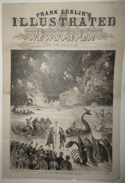 SUMMER NIGHT'S FESTIVAL OF ARION SINGING SOCIETY New York  - Frank Leslie's 1879