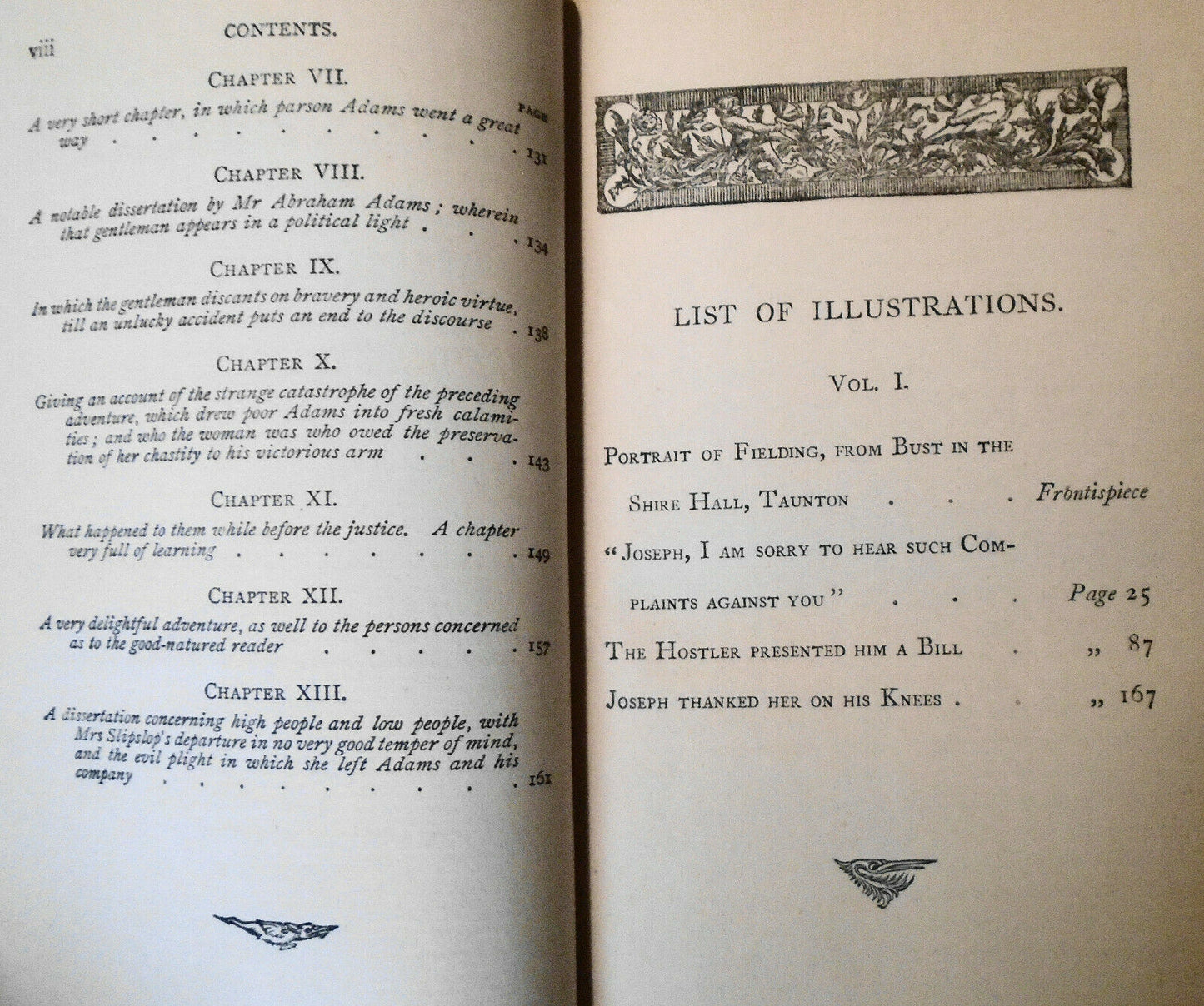 1899 Fielding: The Adventures of Joseph Andrews and his friend Mr. Abraham Adams