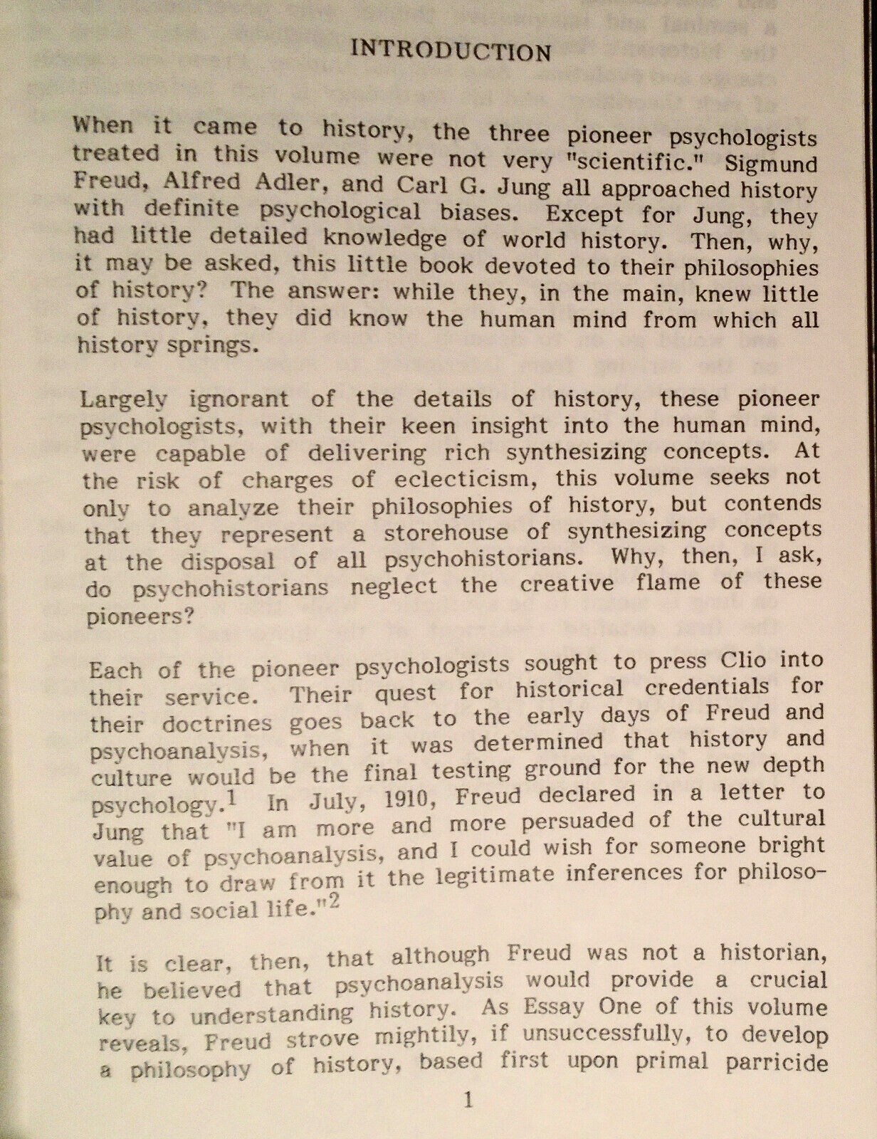 History and the human mind : Freud, Adler, and Jung, by Marvin Goldwert [SIGNED]