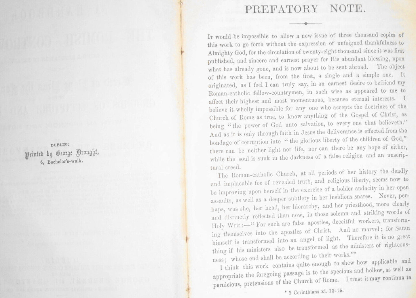 1870 A Handbook to the Romish Controversy, by Charles Stuart Stanford.