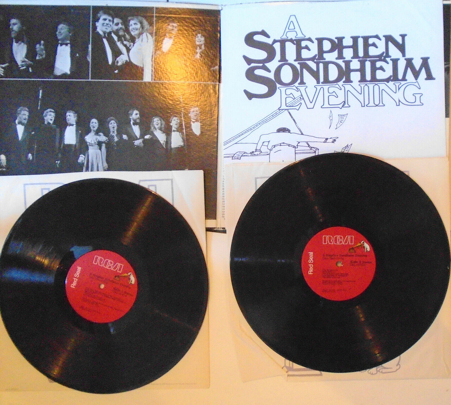 9 Stephen Sondheim vinyl LPs Lot (12 discs) - original cast soundtracks