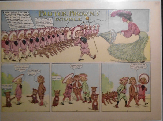 Original 1903 "Buster Brown's Double", by R. F. Outcault