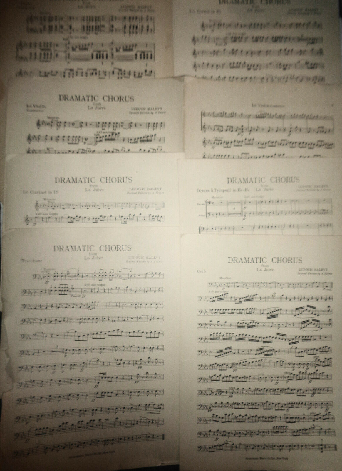 DRAMATIC CHORUS FROM LA JUIVE, BY LUDOVIC HALEVY, 1926 for orchestra