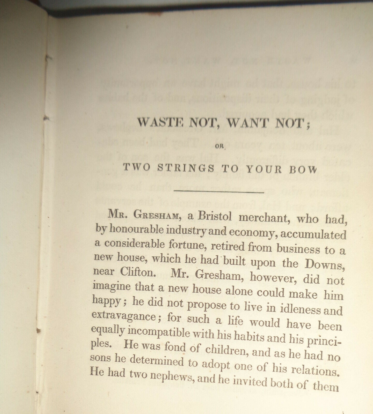 1851 THE FIRESIDE STORY BOOK, by Maria Edgeworth