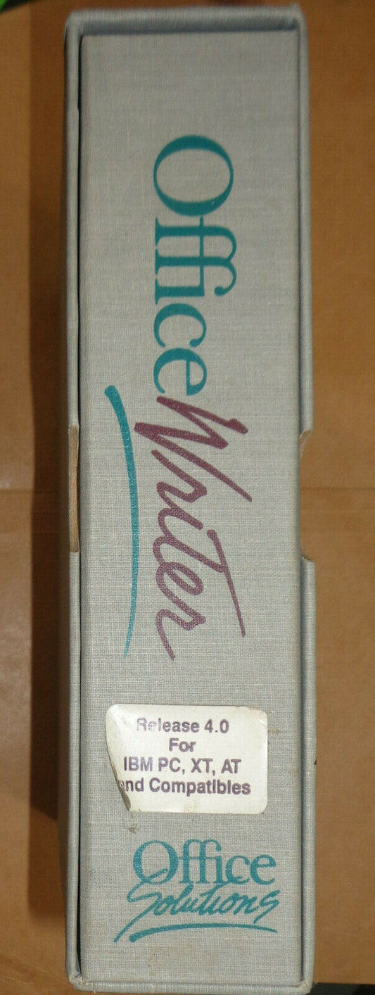 OfficeWriter by Office Solutions. 1985 Release 4.0 for IBM PC - Pristine. Unused