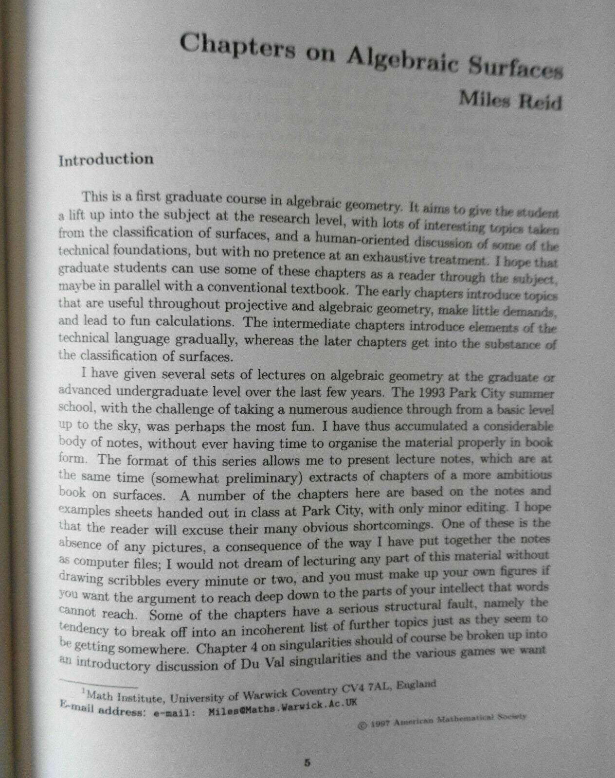 IAS Park City Mathematics Vol 3 : Complex Algebraic Geometry by A. Kollar (1997)