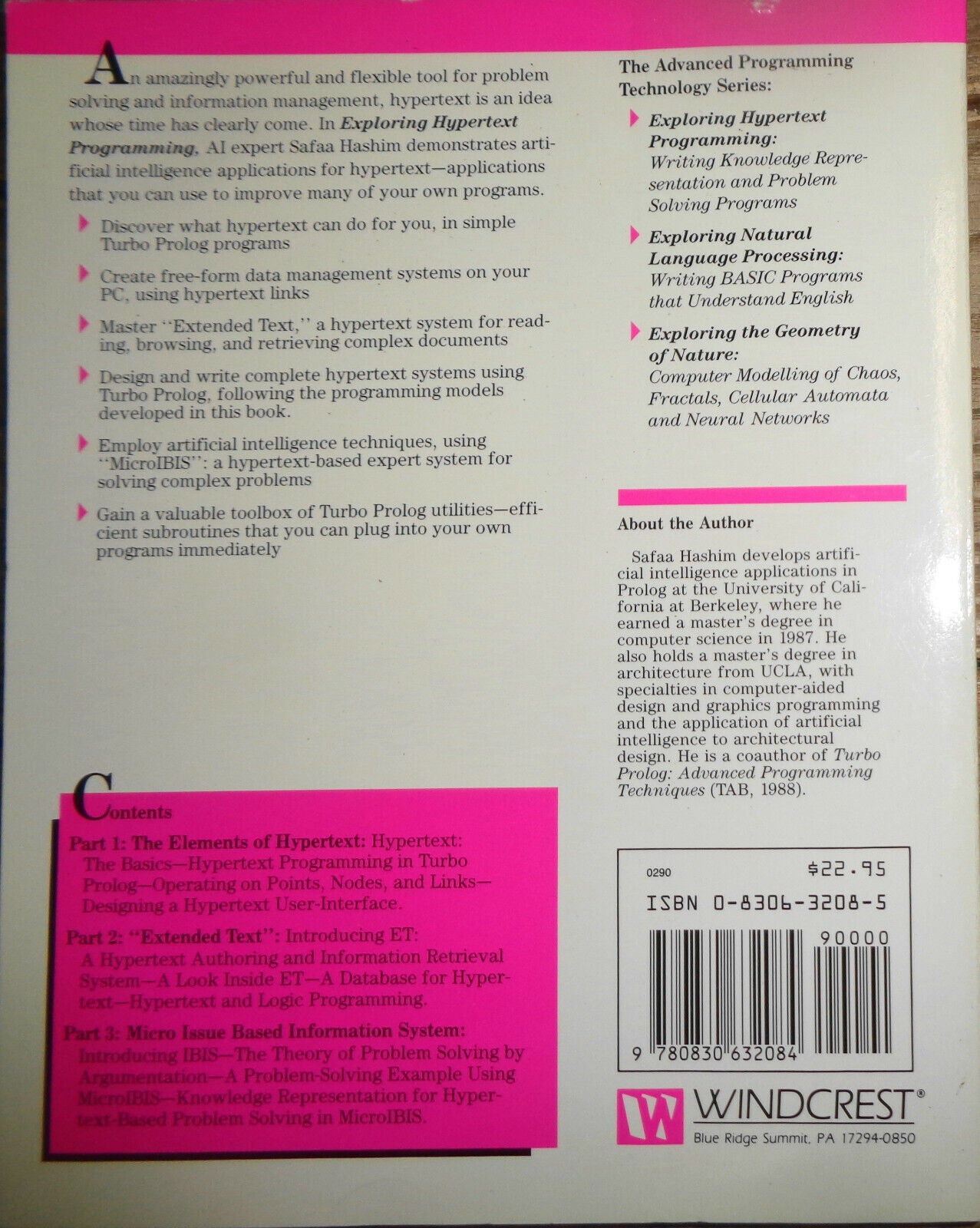 Exploring hypertext programming, by Safaa H Hashim. 1990