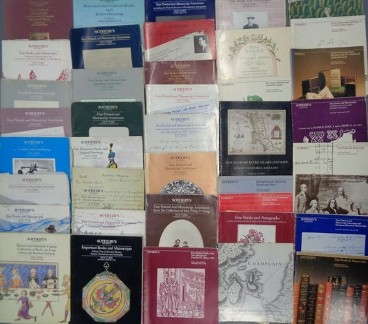 40 Sotheby's rare book auction catalogs from 1980s: Fine Books & Manuscripts...
