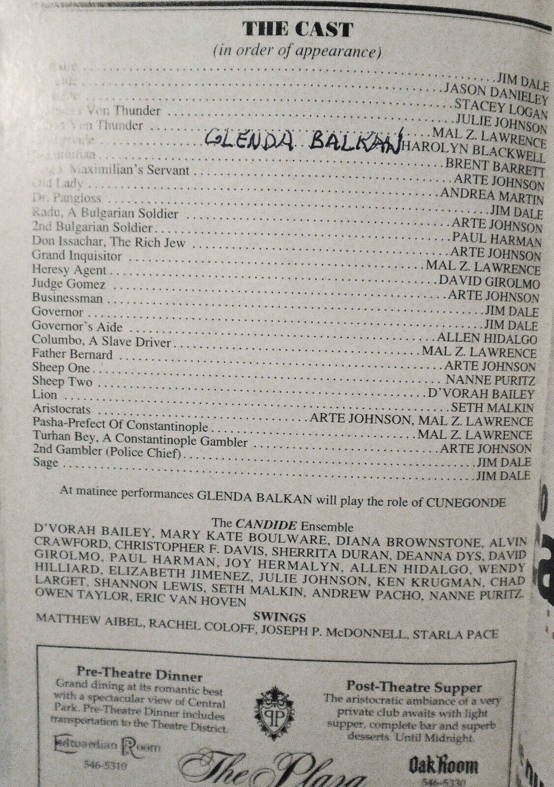 Candide, Follies & Pacific Overtures : 3 Sondheim Playbills