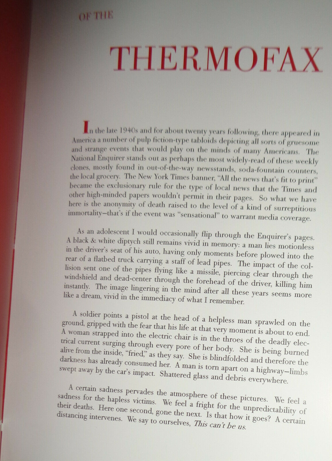 Gerard Malanga - Thermofax - [re: Andy Warhol "Death and Disaster"] New/New 2009