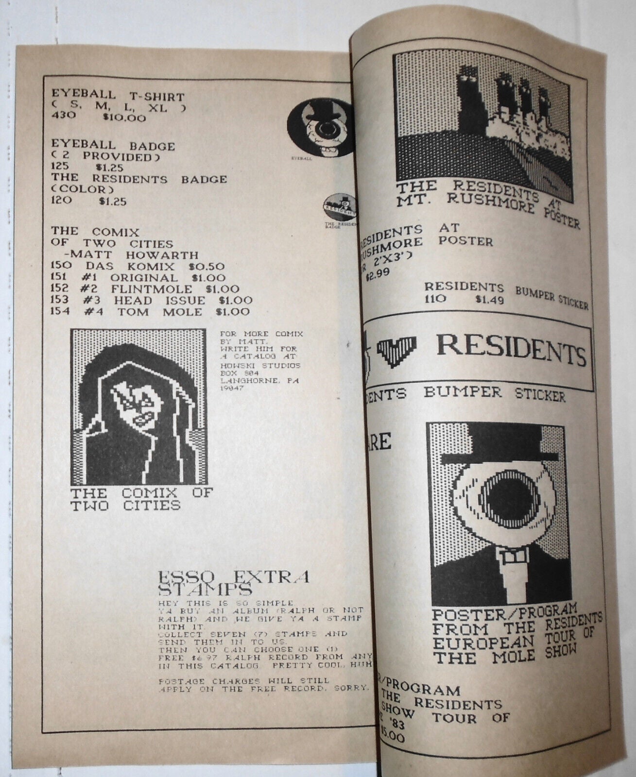 The Residents - Ralph Records - New Ralph Catalog #4, Vol. II., 1984.