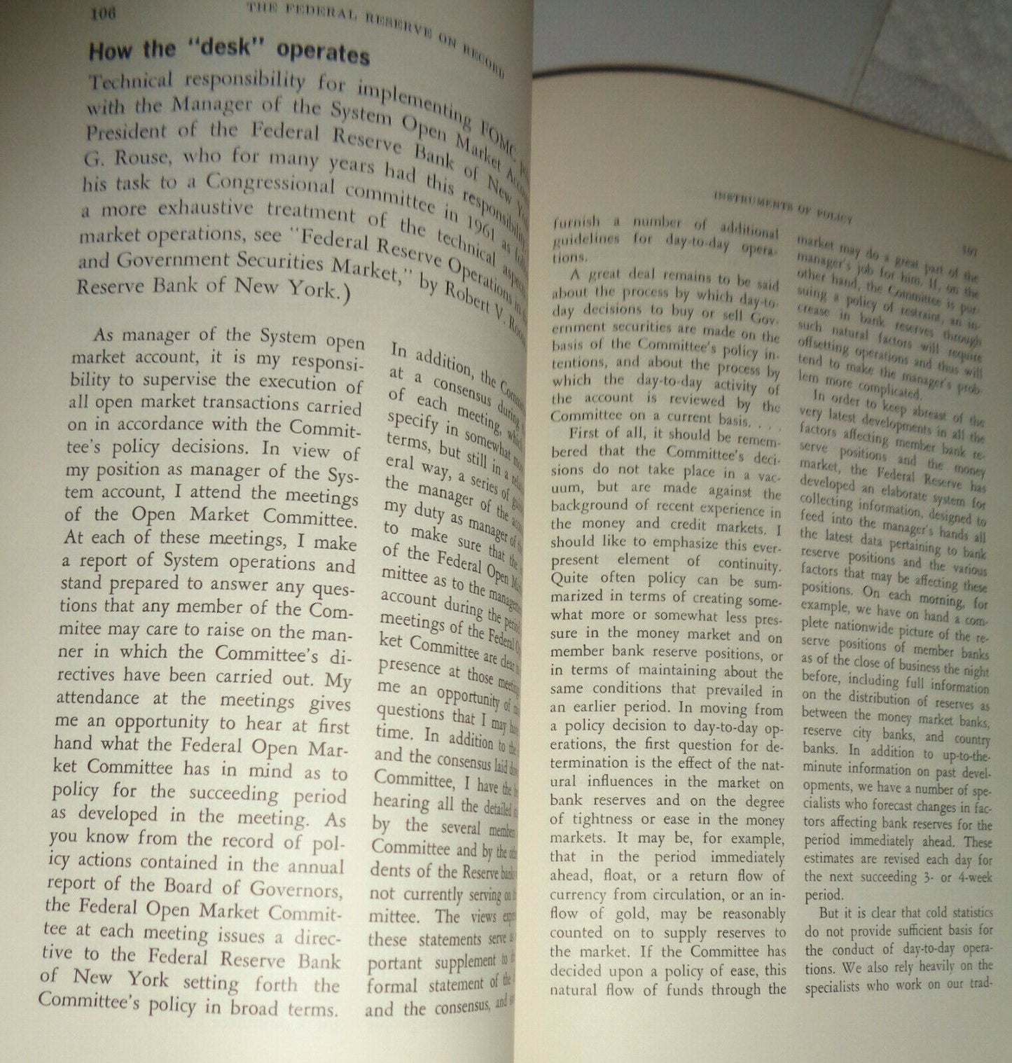 The Federal Reserve on record, by David P Eastburn. 1965.