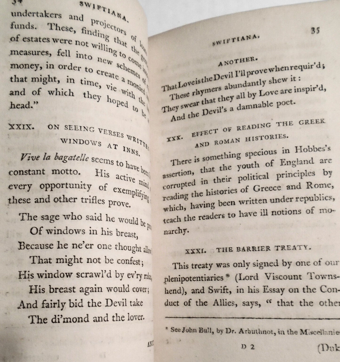 1804 Swiftiana - 2 vols anecdotes on Jonathan Swift author of Gulliver's Travels