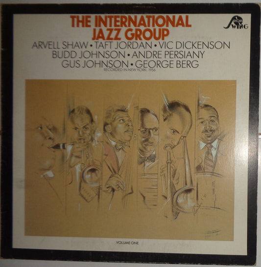 The International Jazz Group, Volume One LP - SIGNED by Arvell Shaw. 1985