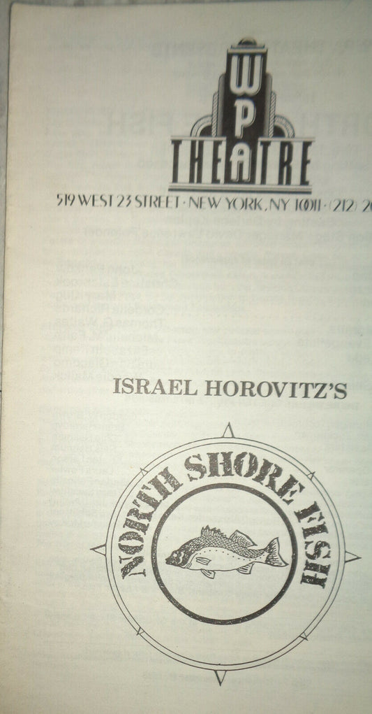 North Shore Fish, by Israel Horovitz - 1986 Program - WPA Theatre, NYC