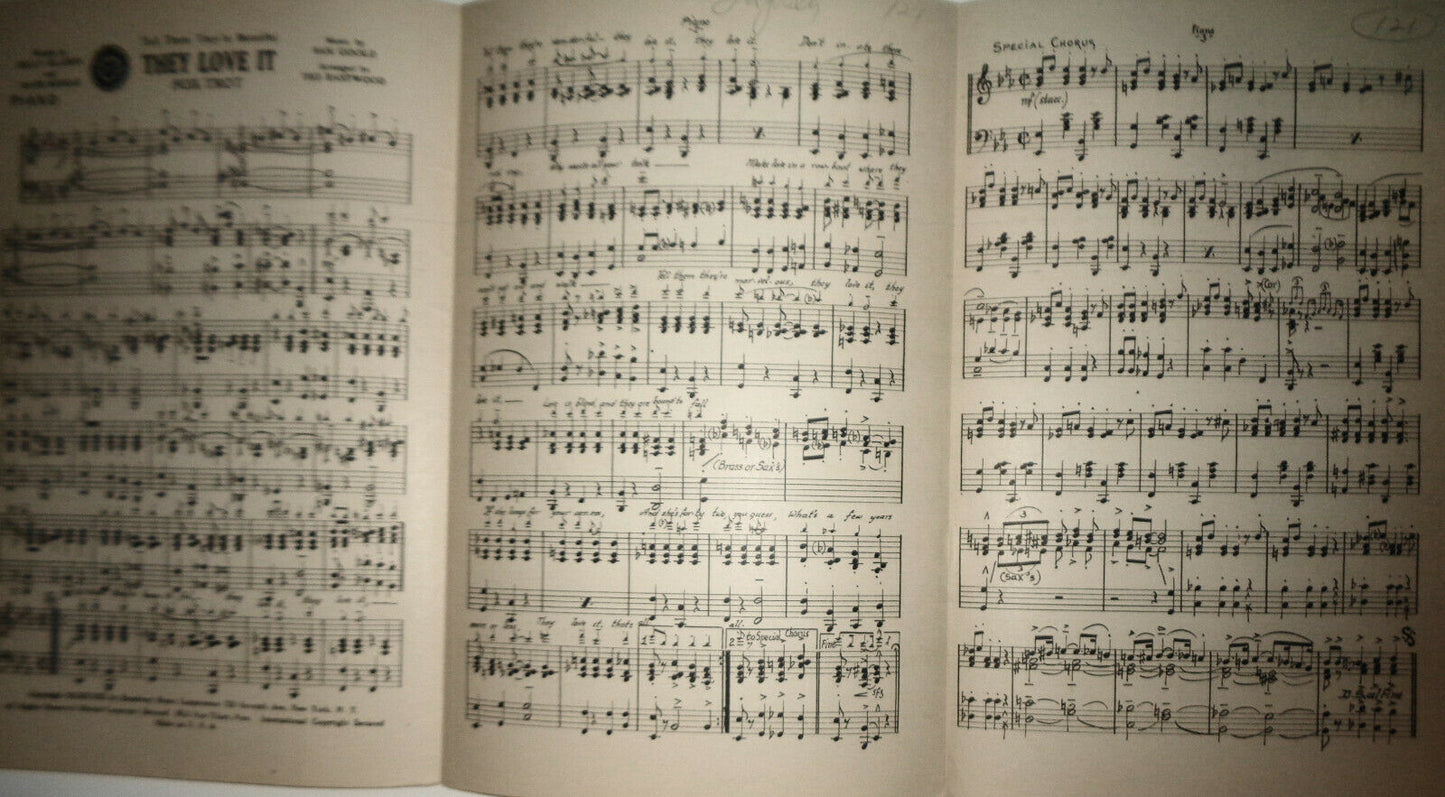 Tell them they're beautiful: THEY LOVE IT,  by Billy Glason - 1923 For orchestra