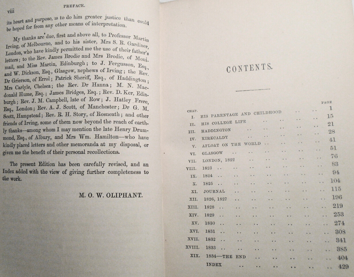 The Life of Edward Irving,  by Mrs. Oliphant. [1865]