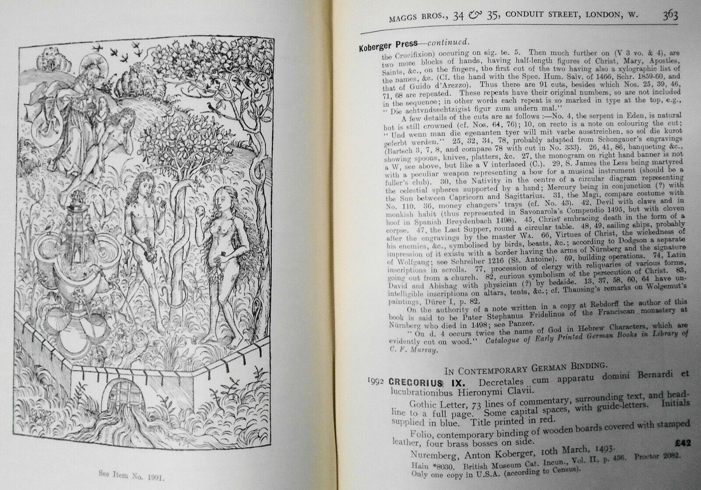 Bibliotheca typographica:  Maggs Bros. Catalog 509 - 1928