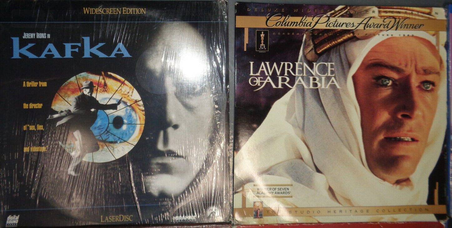 16  Laserdiscs Lot - Movies, comedy, history - Excellent, 2 sealed