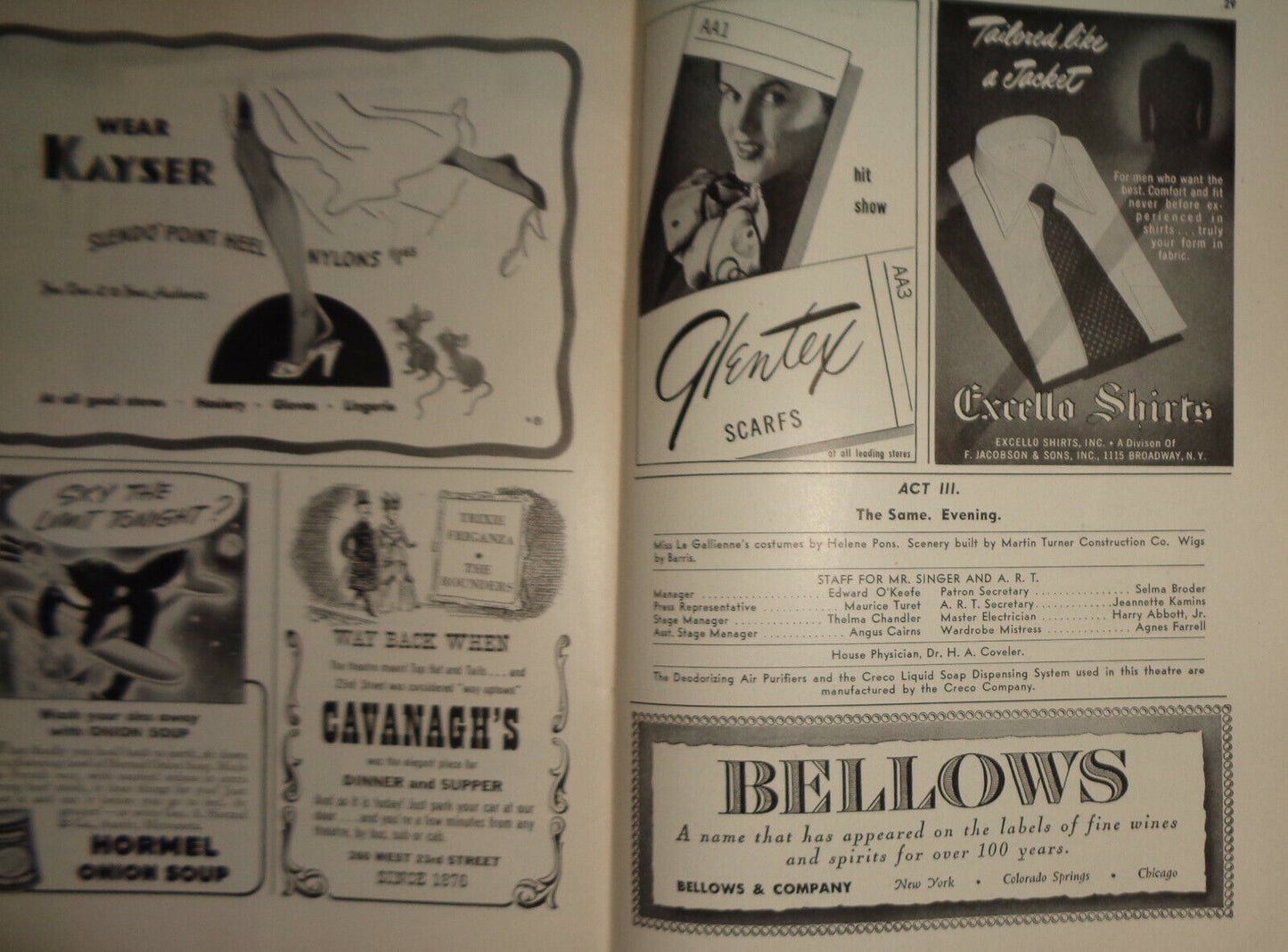 EVA LE GALLIENNE, EFREM ZIMBALIST, Jr. in  "HEDDA GABLER" - PLAYBILL - FEB 1948