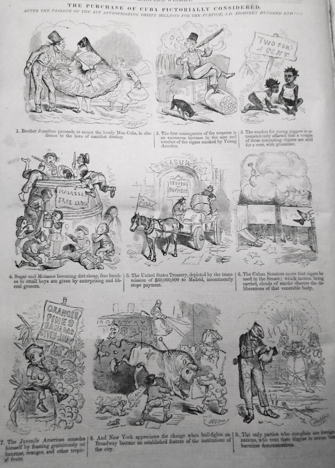 Harper's Weekly July 2, 1859:Adonis Wreck, Cuba Purchase, Fencing, Djeddah Execu