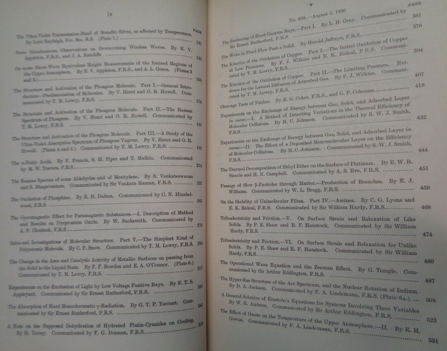 PROCEEDINGS OF THE ROYAL SOCIETY OF LONDON, Vol. 128 1930 - Einstein's equations