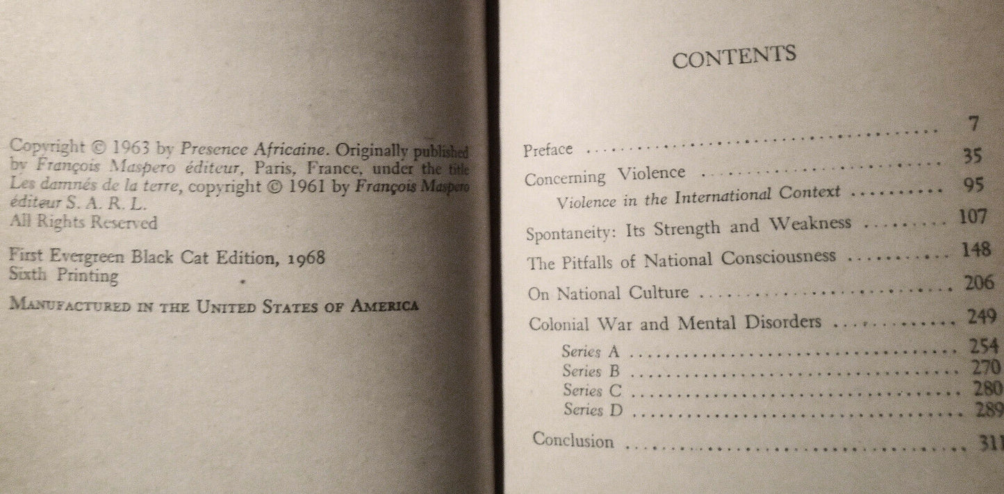 Frantz Fanon - The Wretched of the Earth & Toward the African Revolution