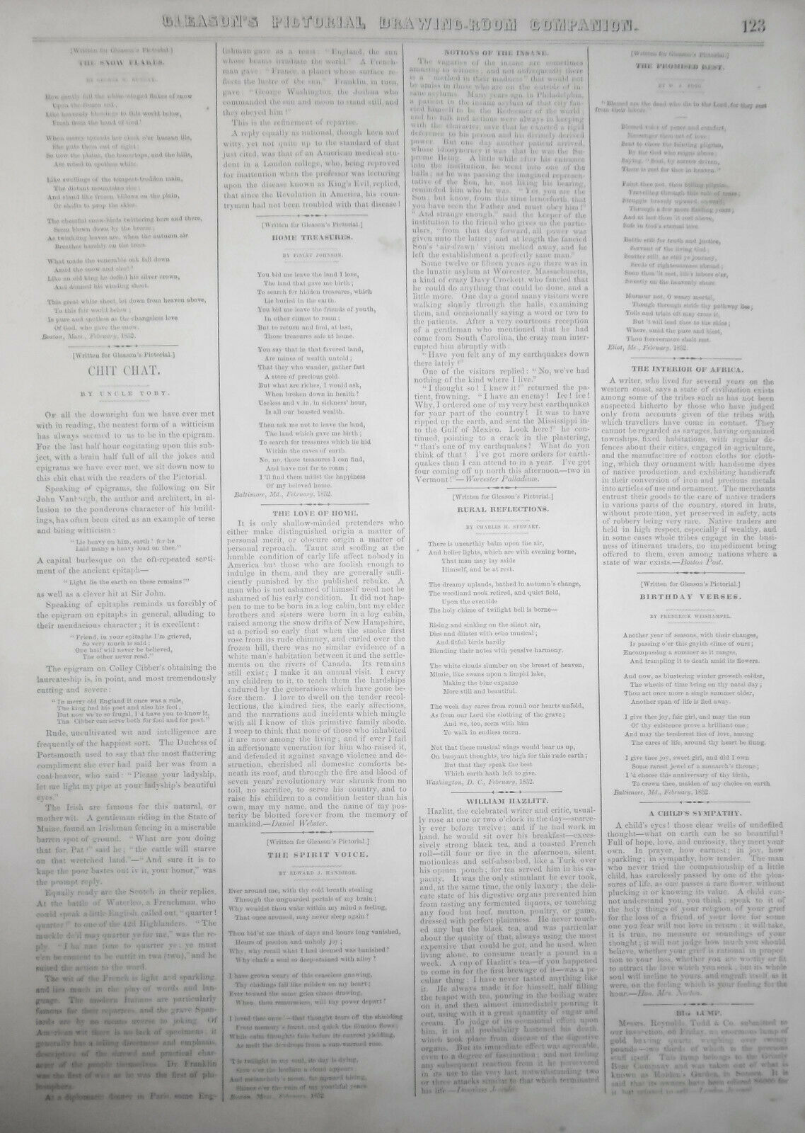 1852  Pope Pius IX  & Steamship Franklin leaving  Hayre -- 2 prints - Gleason's