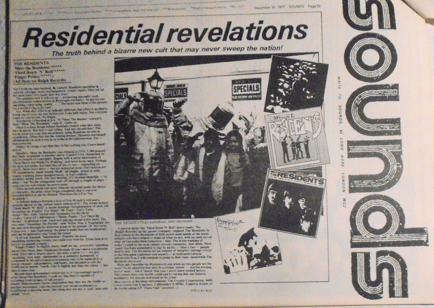 The Residents - 75 magazine articles 1978-1990