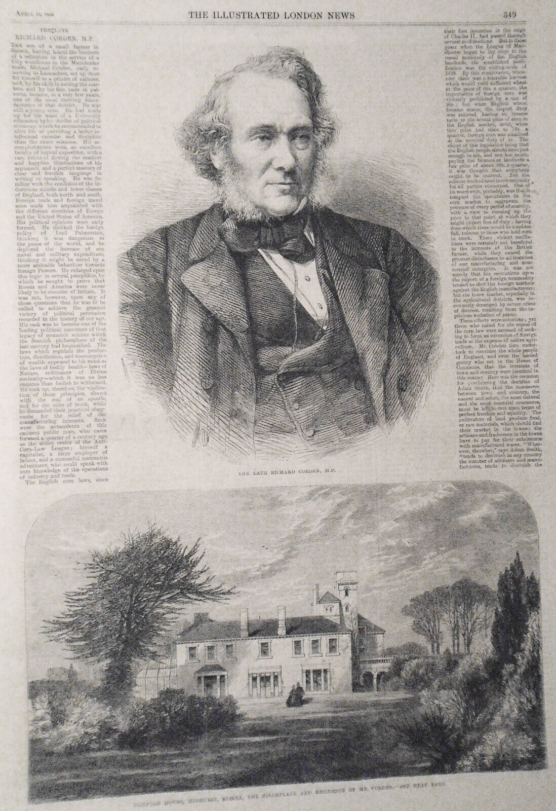 The Illustrated London News - April 15, 1865 -  Prince of Wales, etc