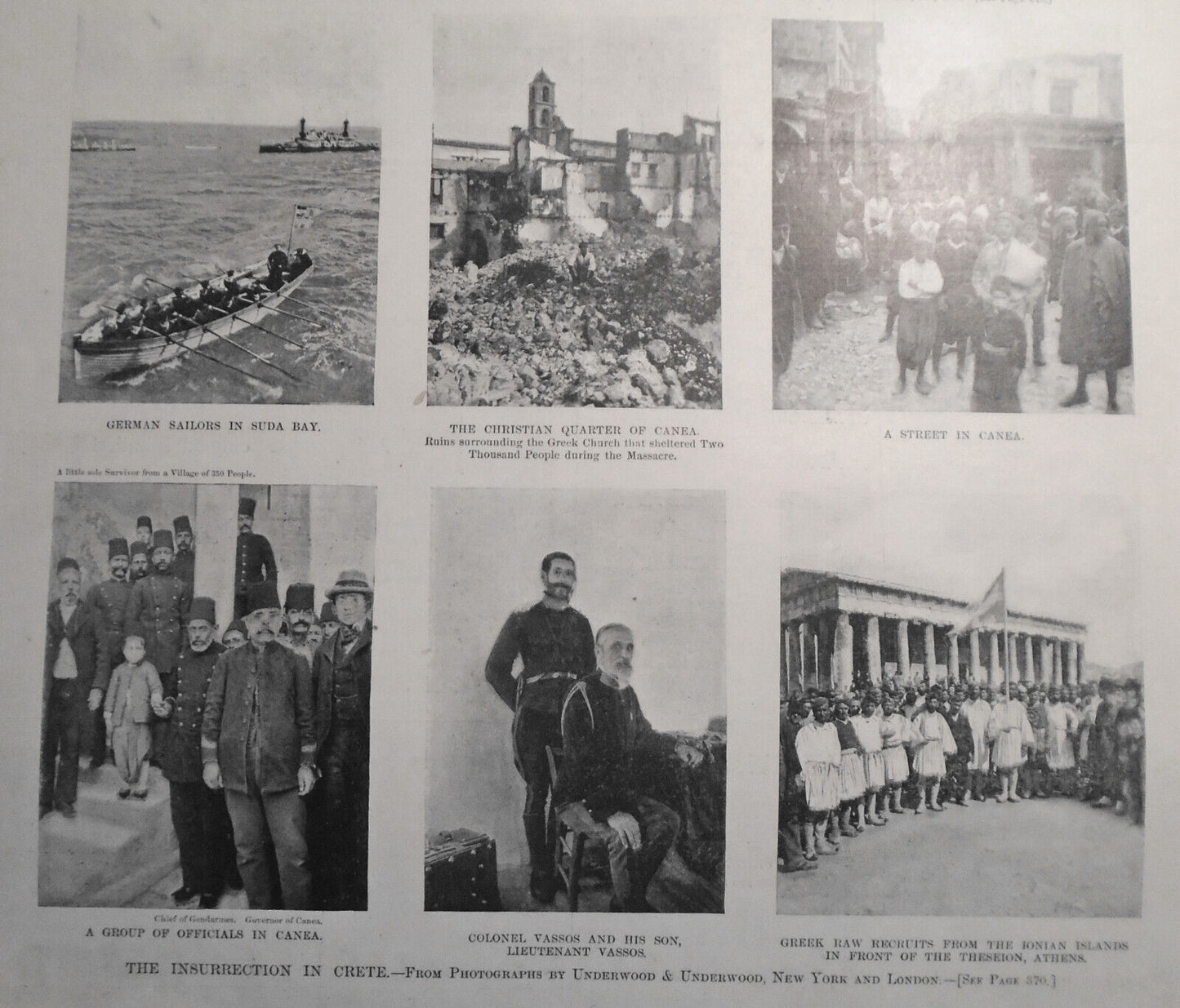 The Insurrection In Crete - 8 Photos - Harper's Weekly, April 10, 1897