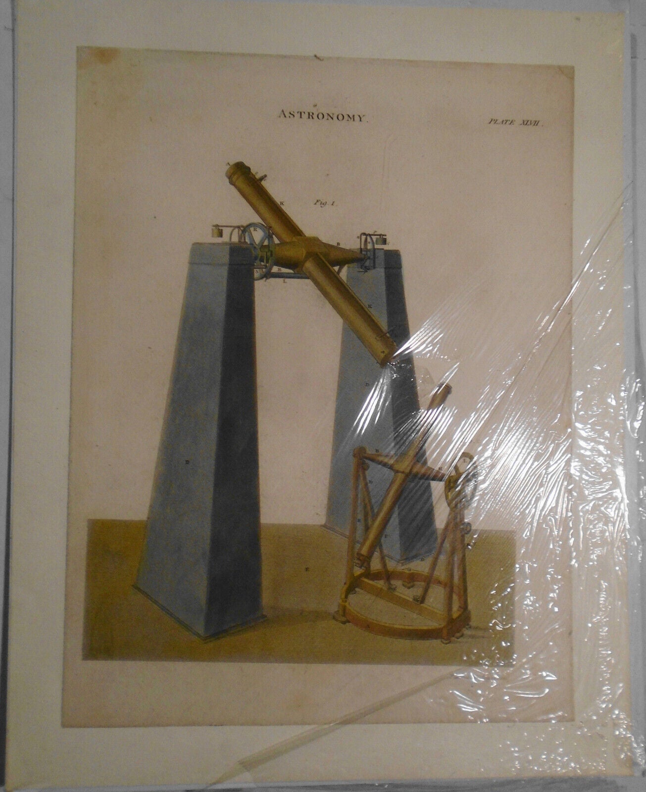 1805 Astronomy, by Cornelius Tiebout & Lawson. Hand-colored.