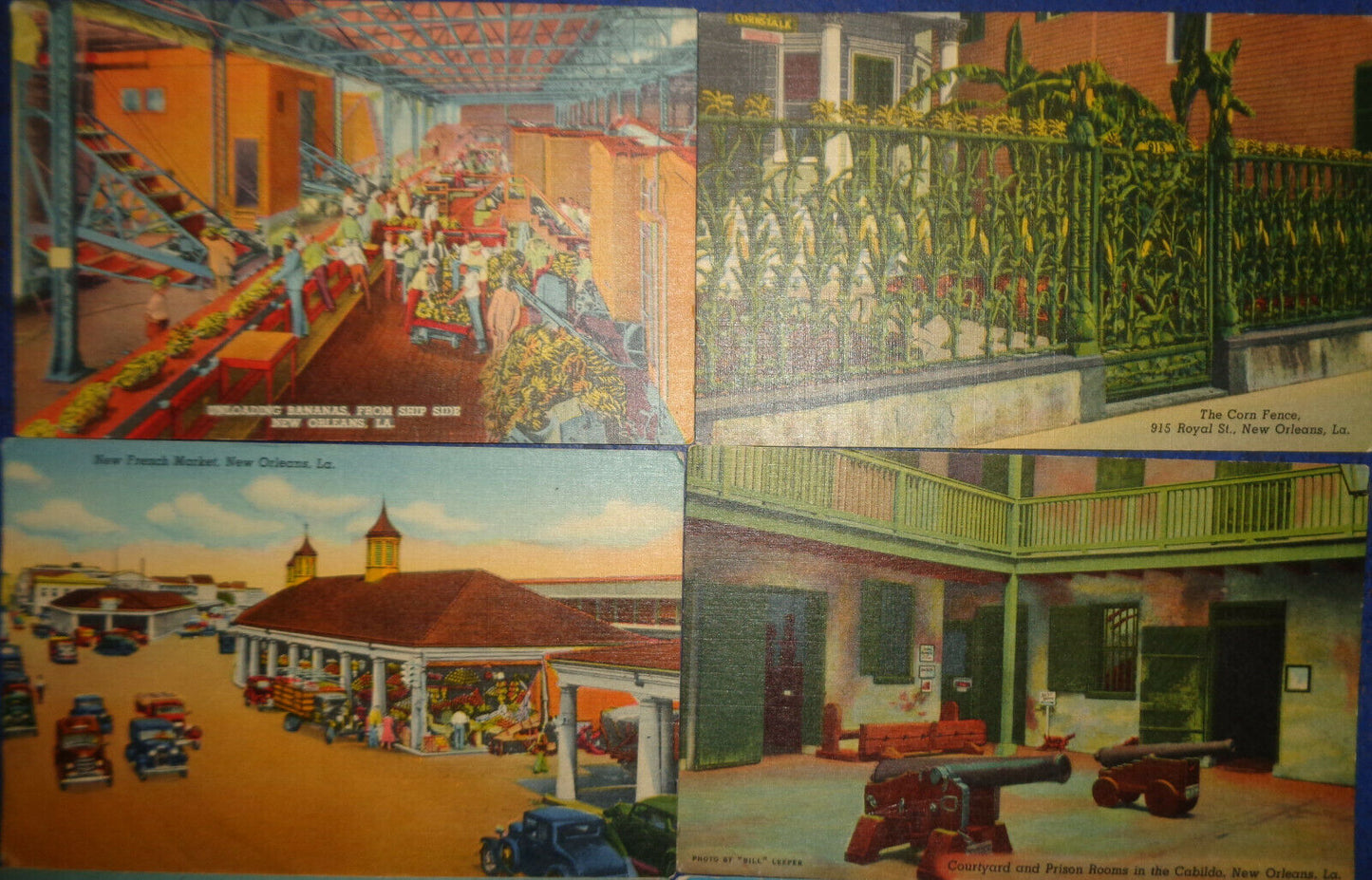 10 Antique New Orleans Postcards - Curteich Chicago Colortone