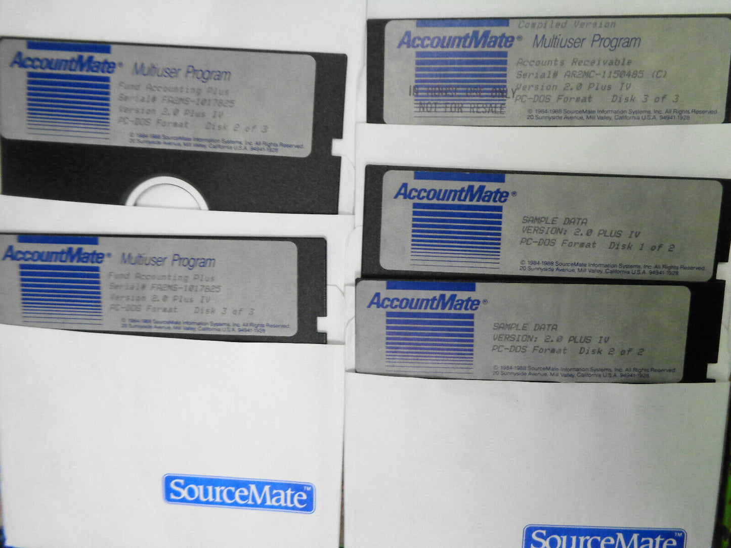 AccountMate Multiuser: General Ledger AR AP Payroll JobCost Source Code 1988 NEW
