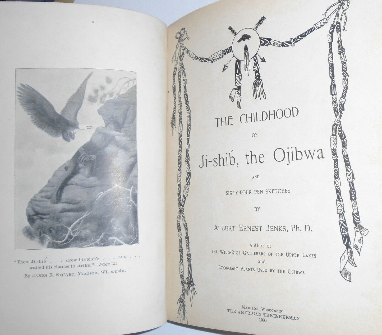 The Childhood Of Ji-shib, The Ojibwa by Albert Ernest Jenks. 1900 1st edition