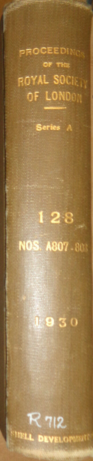 PROCEEDINGS OF THE ROYAL SOCIETY OF LONDON, Vol. 128 1930 - Einstein's equations