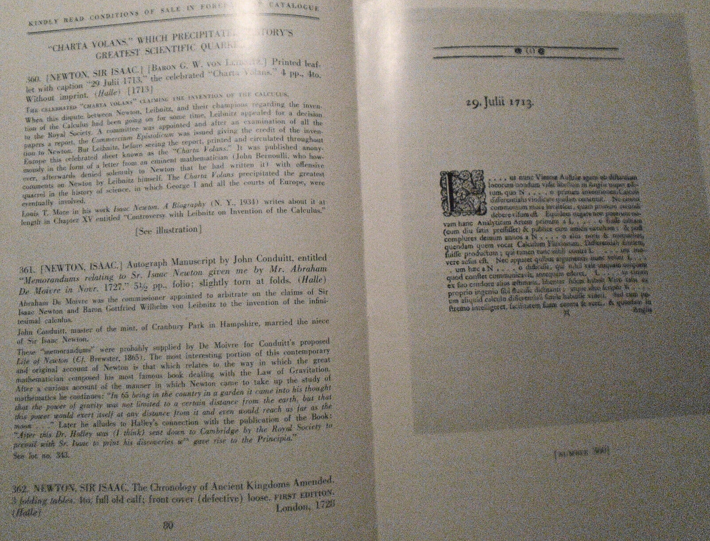 1961 - Extremely scarce first issue Cervantes 'Don Quixote'. Parke-Bernet Cintas