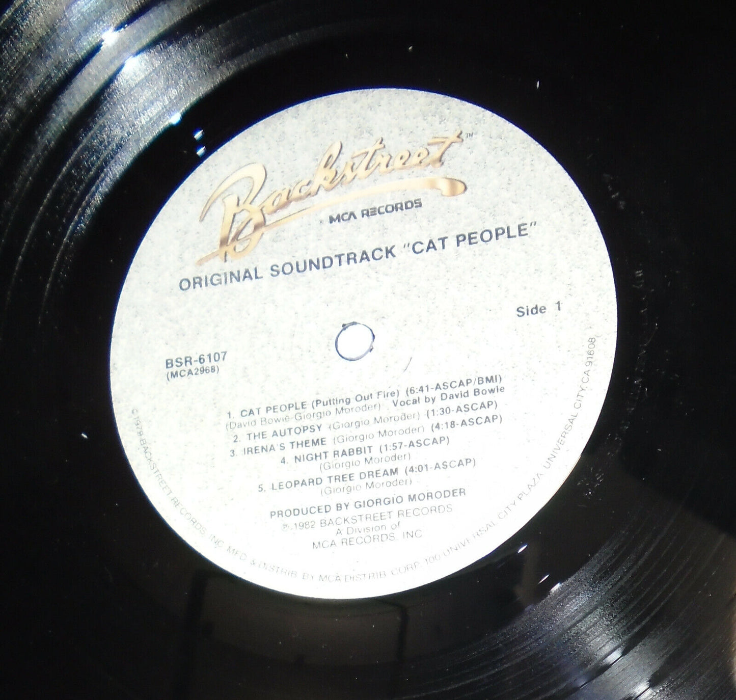 Cat People - Vinyl LP.  Original Soundtrack  David Bowie  Promo copy. Near mint