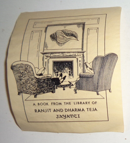 Ranjit and Jayanti Dharma Teja, Ex Libris Bookplate - Indian tycoon, physicist