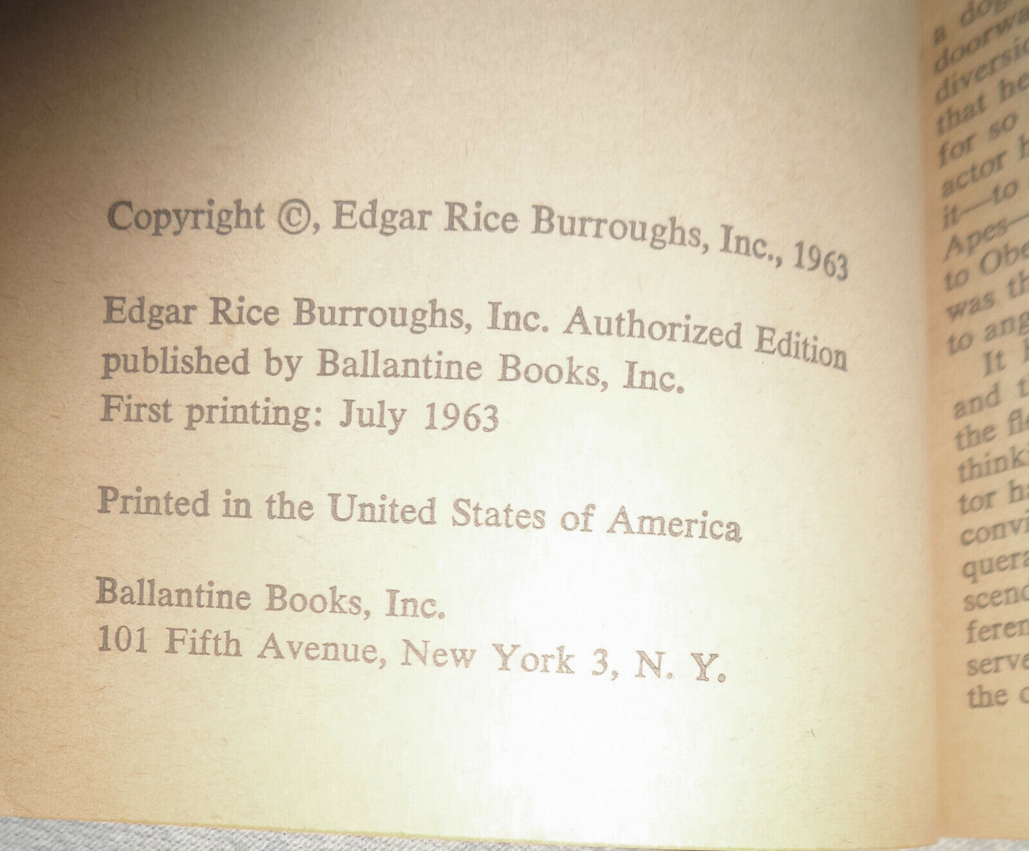 Edgar Rice Burroughs lot of 18 paperbacks - 1st printings Tarzan Science Fiction