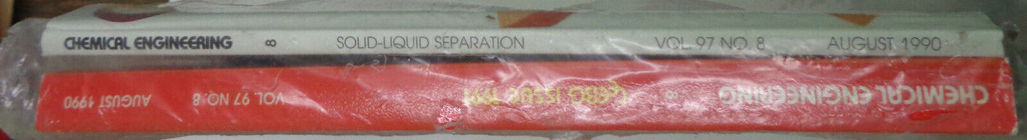 Chemical Engineering Magazine, August 1990 + 1991 Equipment Buyers' Guide - NEW