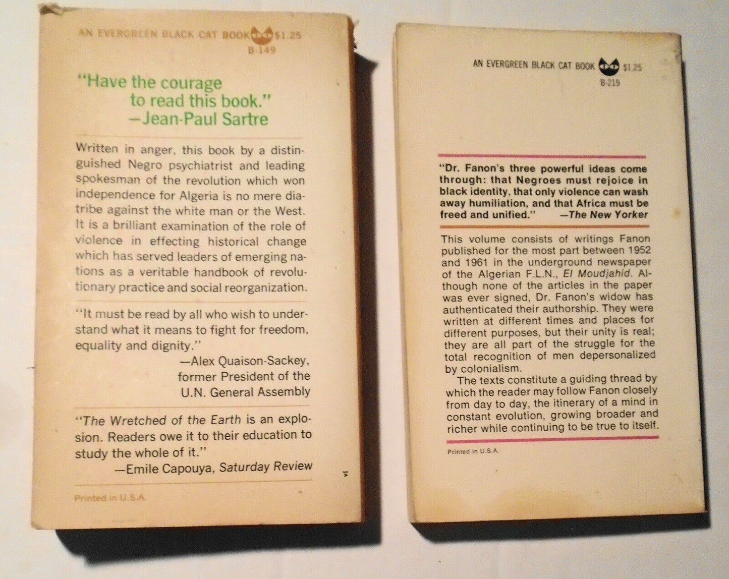 Frantz Fanon - The Wretched of the Earth & Toward the African Revolution
