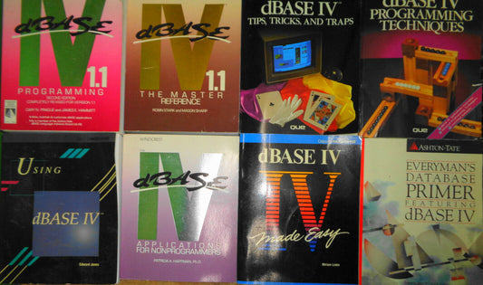 dBASE IV database programming lot of 8 books