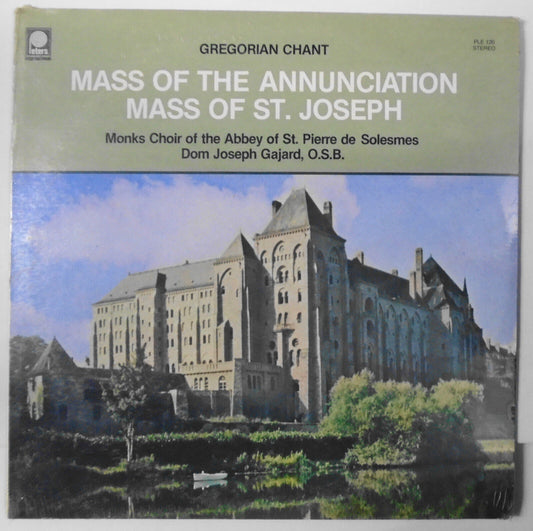 Gregorian Chant - Mass Of The Annunciation LP, by Monks... de Solesmes. *SEALED*