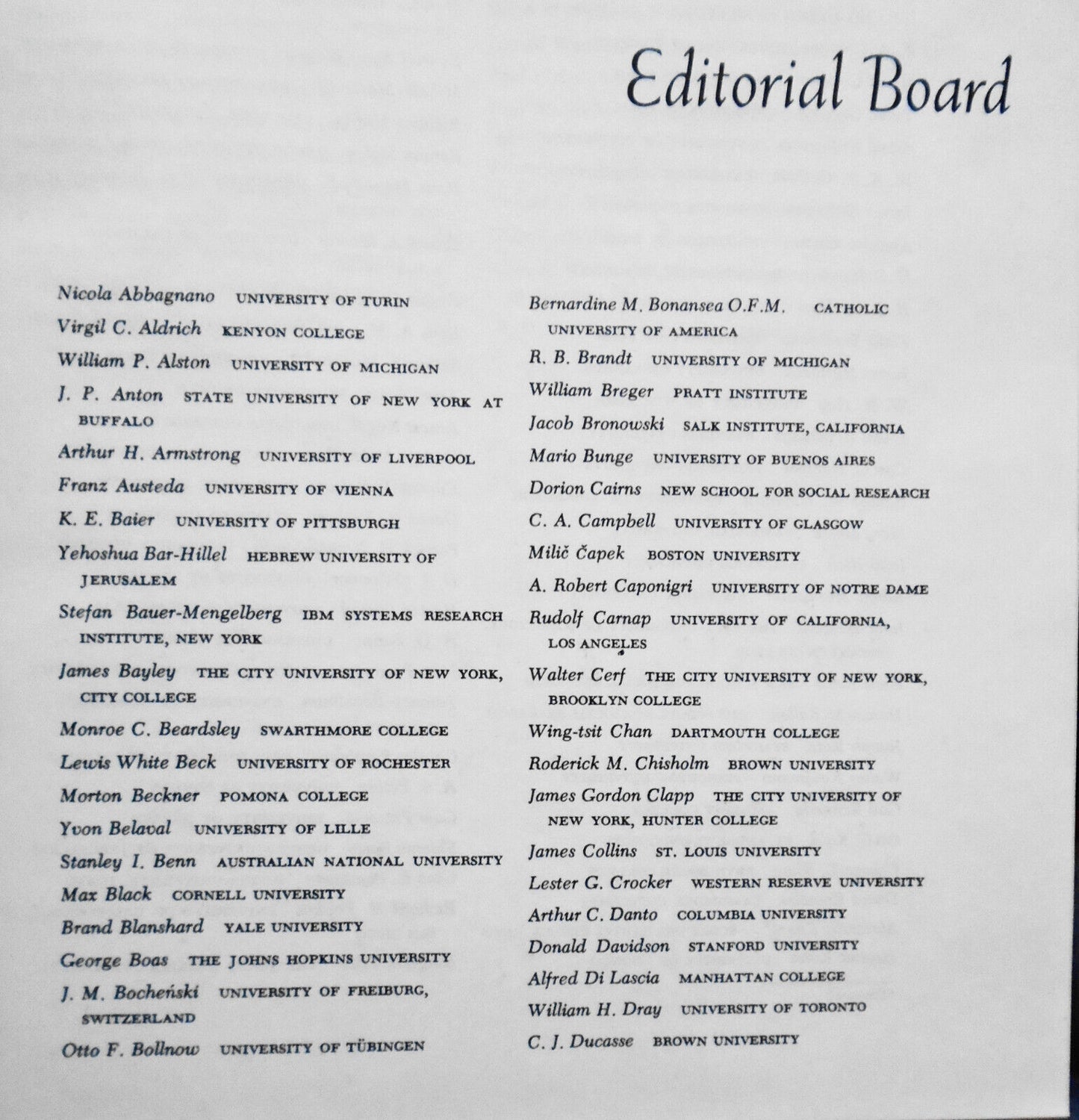 The encyclopedia of philosophy, edited by Paul Edwards. 1972. 8 vols in 4 set.