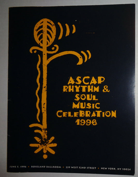 1996 ASCAP Rhythm & Soul Music Celebration - Souvenir Program - Sean Puffy Combs