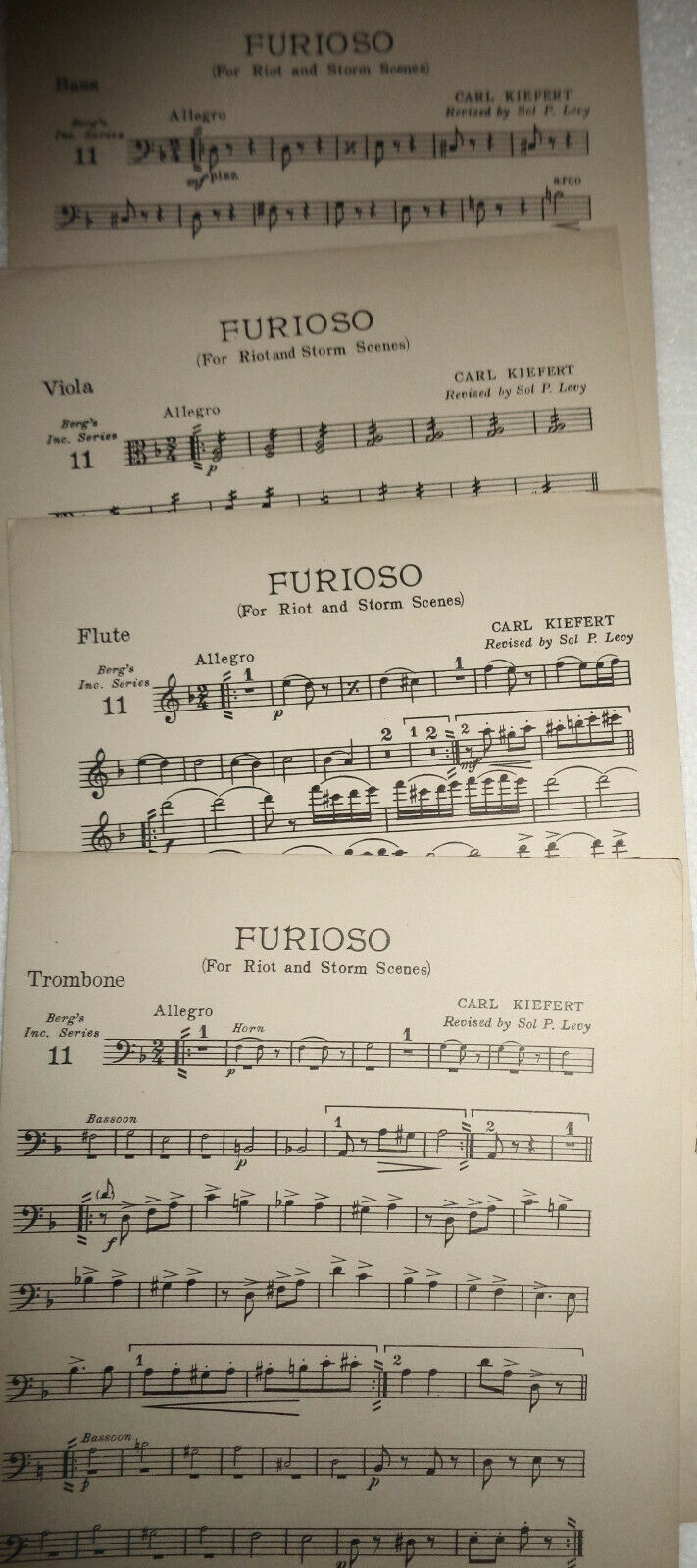 Furioso : for riot and storm scenes, by Carl Kiefert - 1916, for orchestra